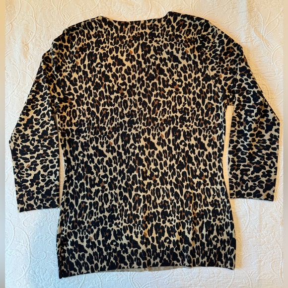 Tory Burch Wool Leopard Print Cardigan (Women’s M) - Picture 3 of 8